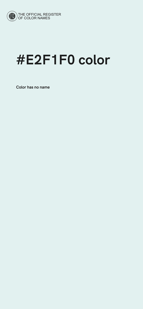 #E2F1F0 color image