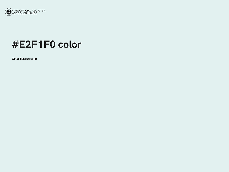 #E2F1F0 color image