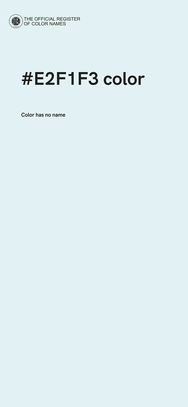 #E2F1F3 color image
