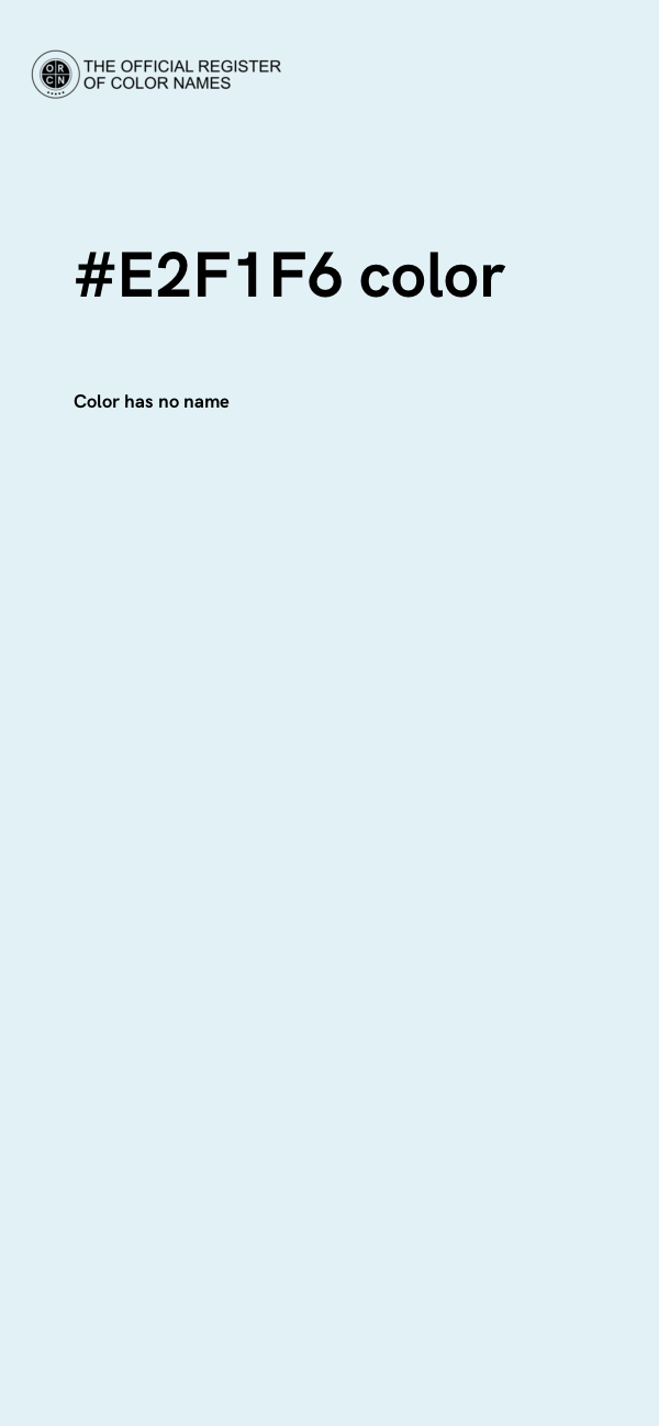 #E2F1F6 color image