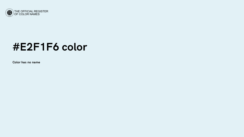#E2F1F6 color image