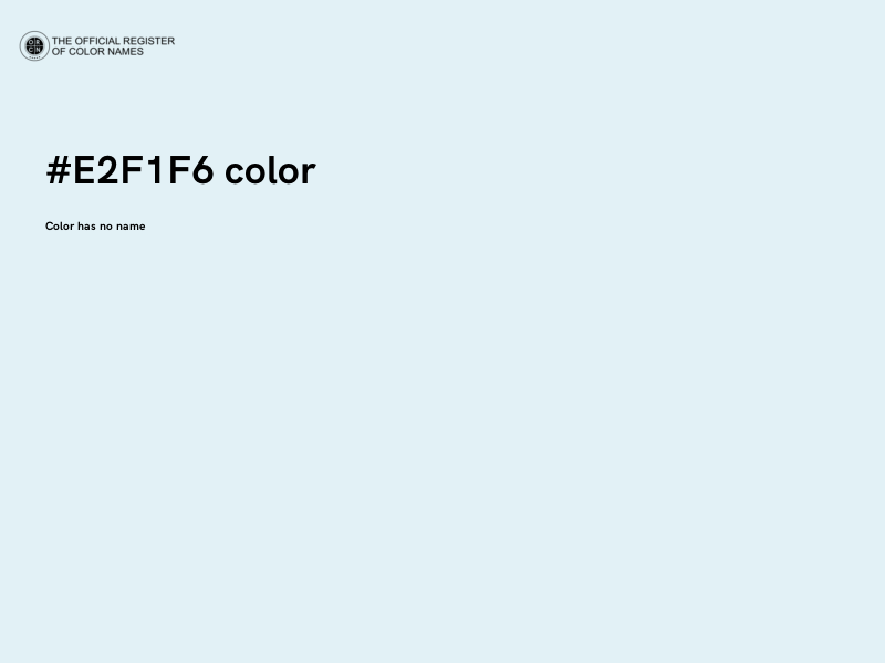 #E2F1F6 color image