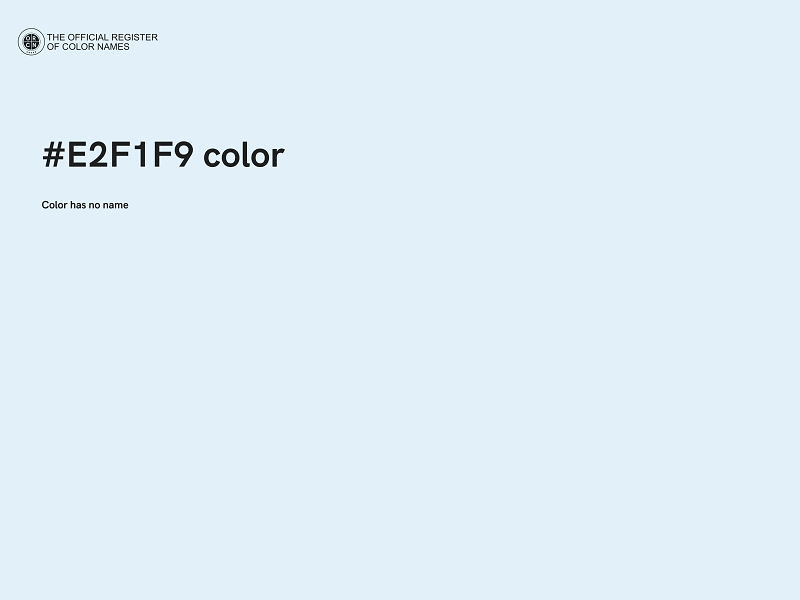 #E2F1F9 color image