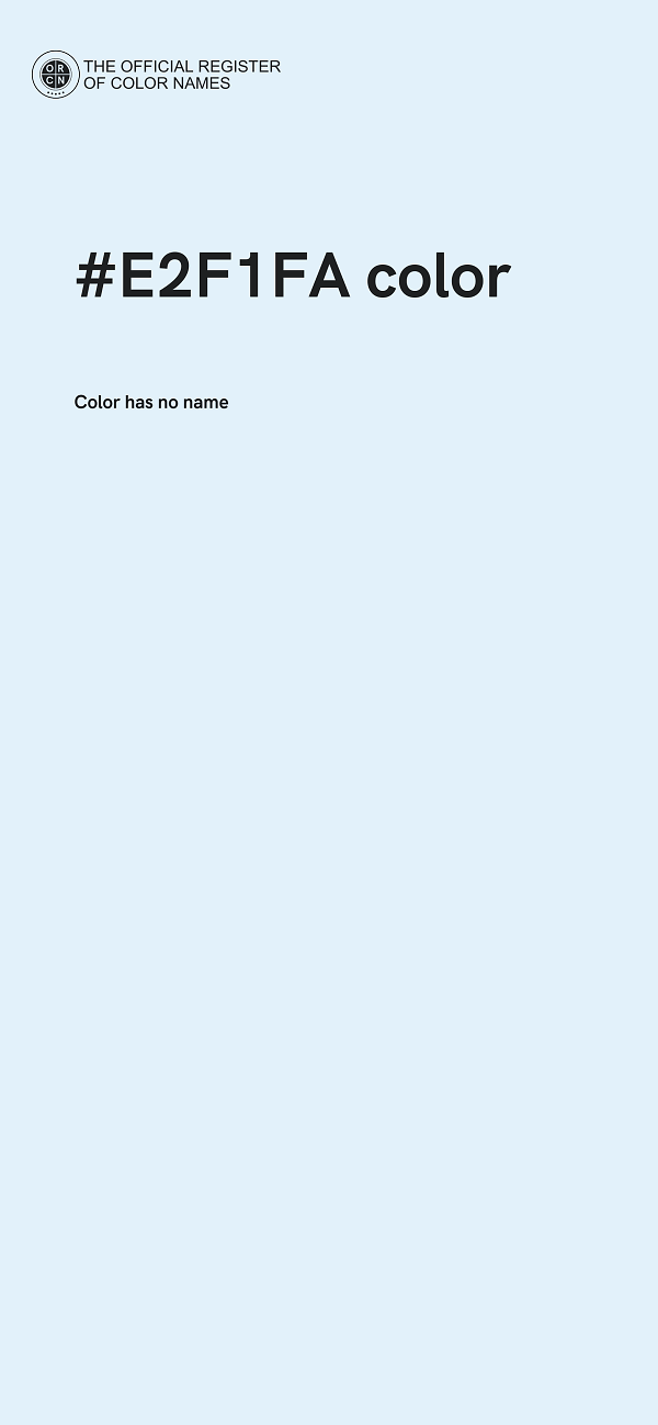 #E2F1FA color image