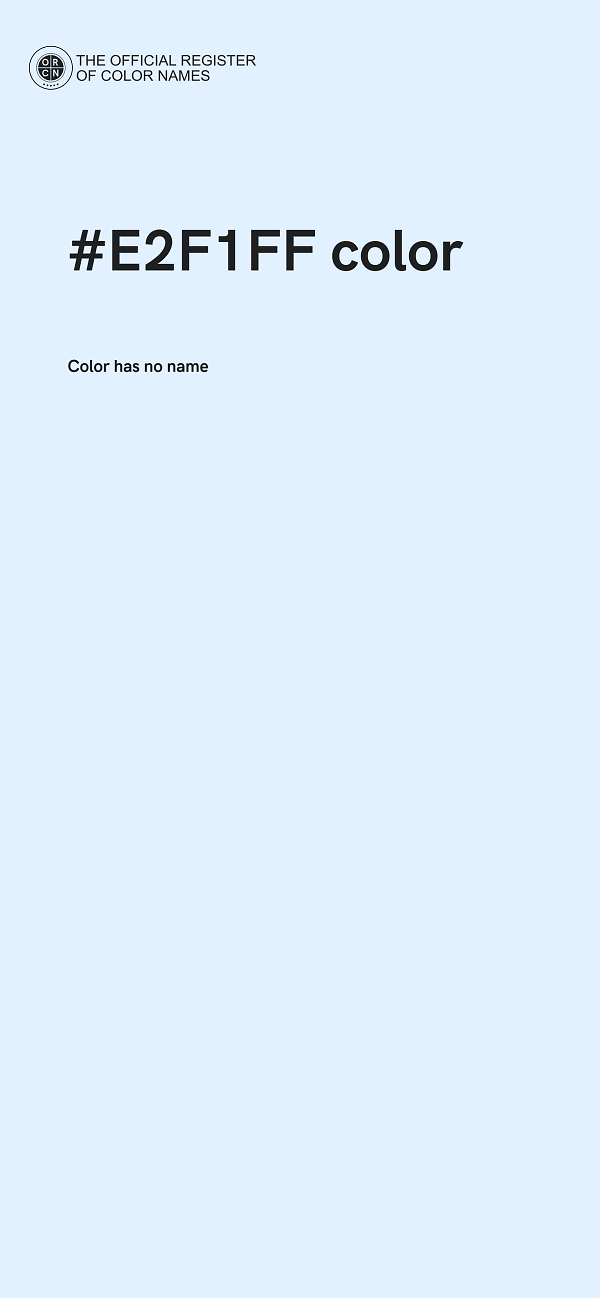 #E2F1FF color image