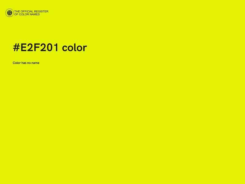 #E2F201 color image