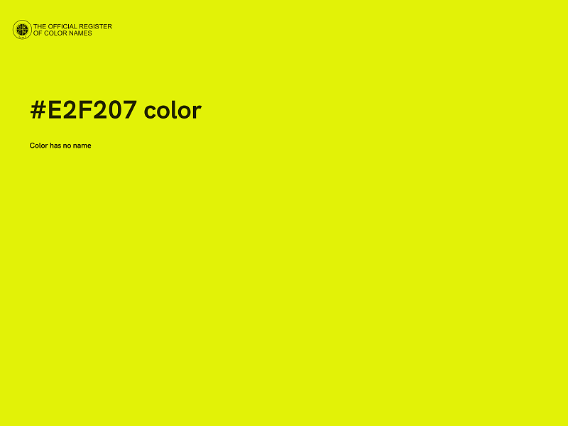 #E2F207 color image