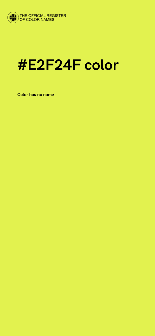 #E2F24F color image