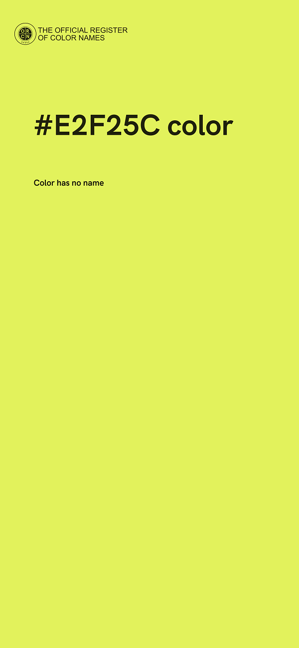 #E2F25C color image