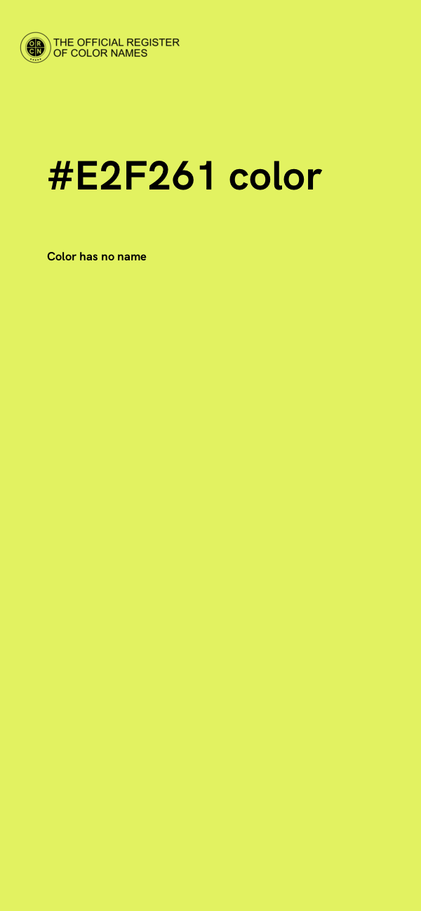 #E2F261 color image