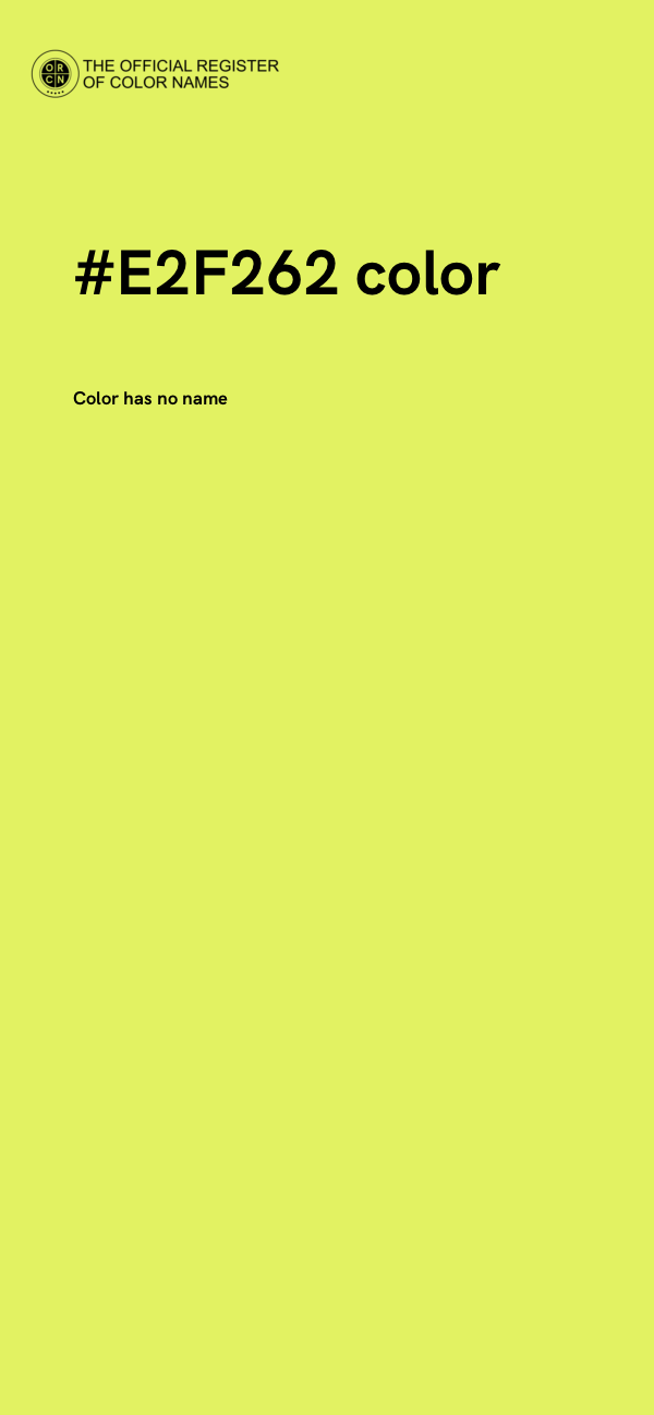#E2F262 color image