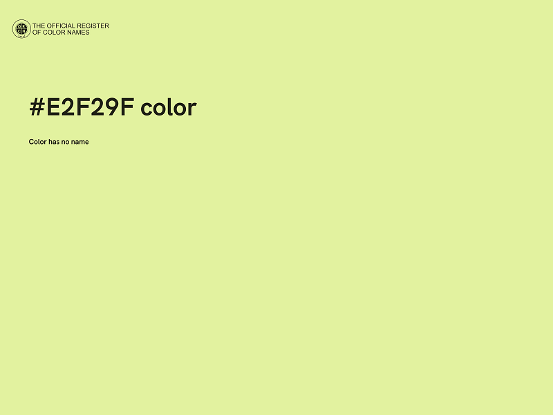 #E2F29F color image