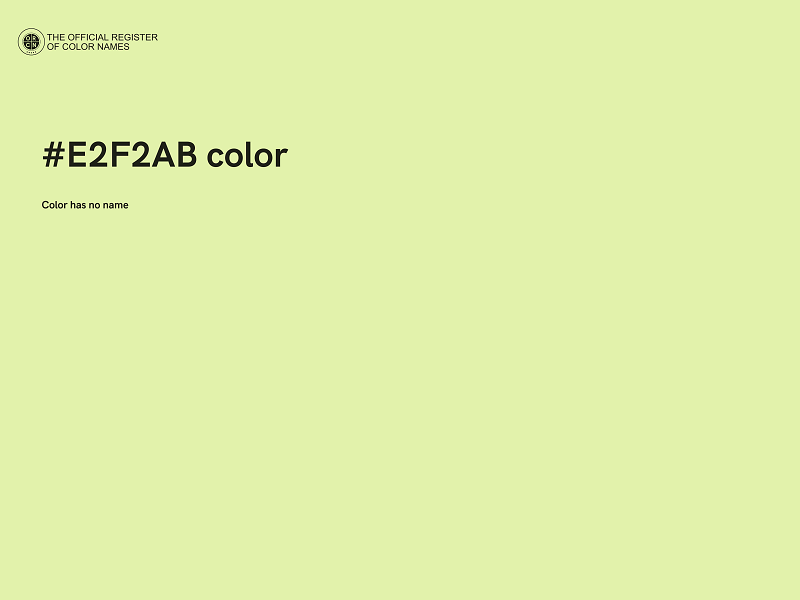 #E2F2AB color image