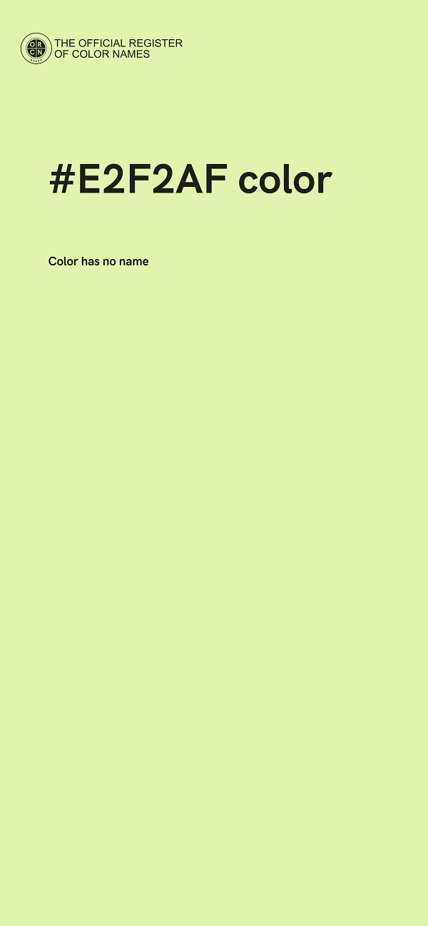 #E2F2AF color image