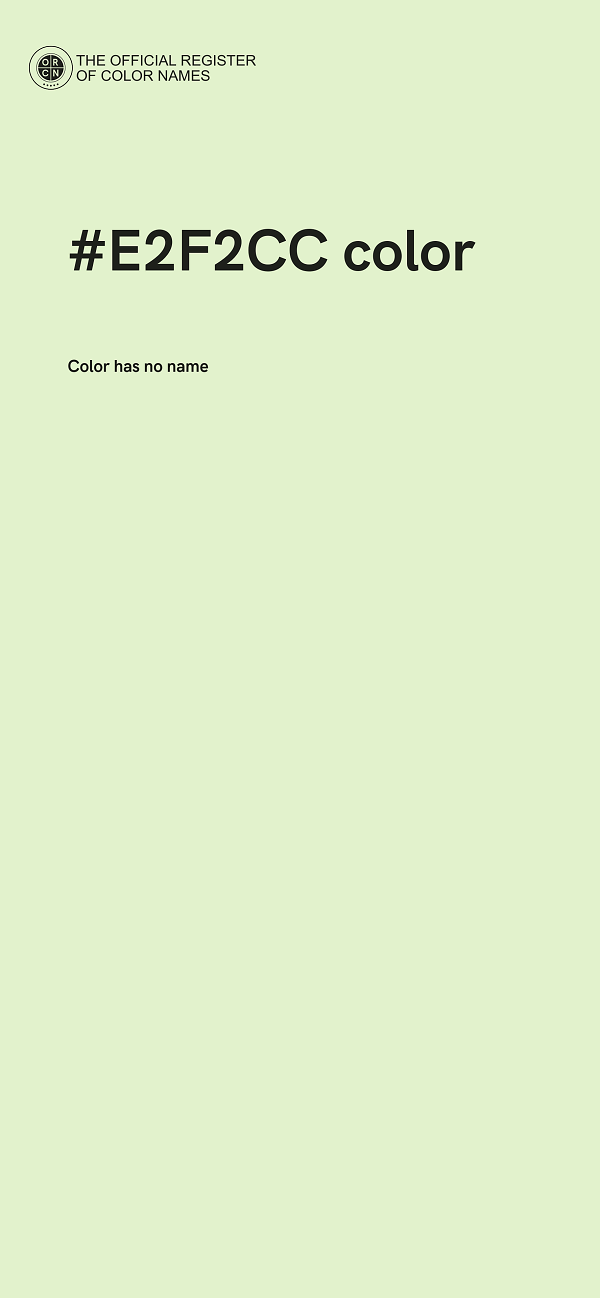 #E2F2CC color image