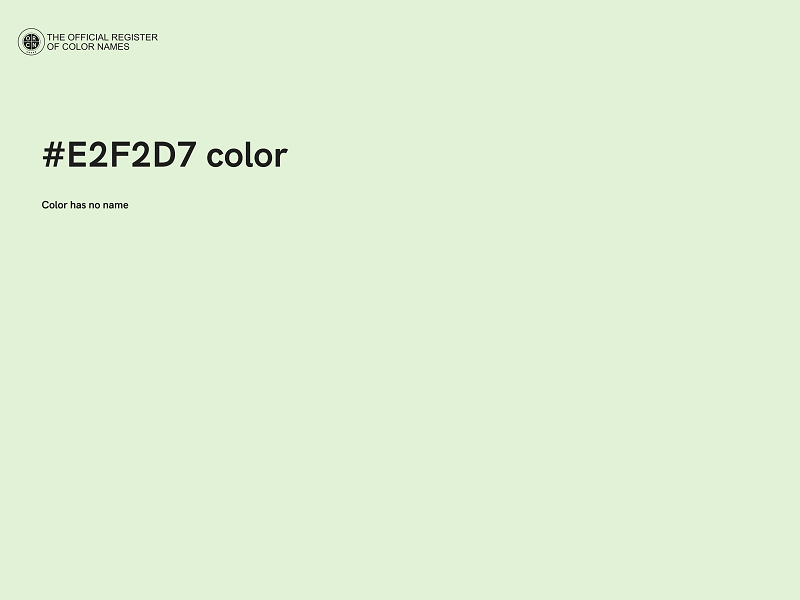 #E2F2D7 color image