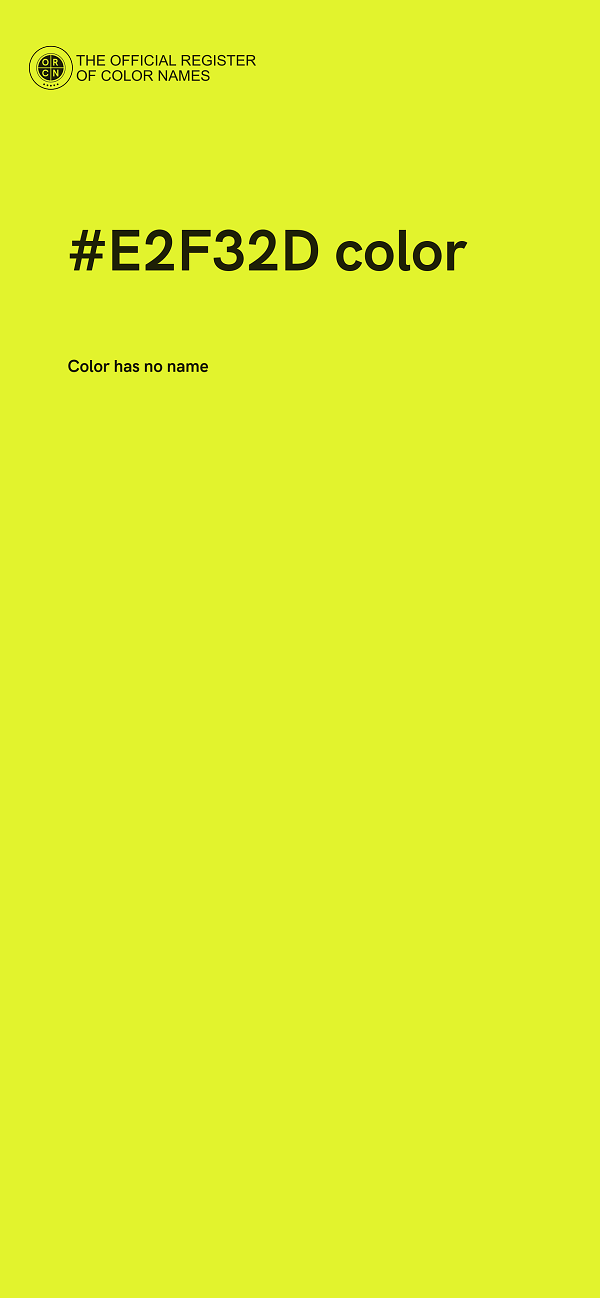 #E2F32D color image