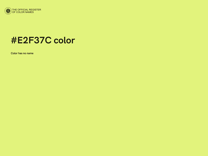 #E2F37C color image