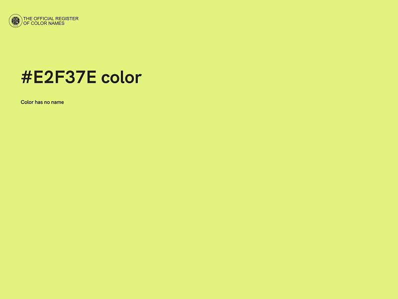 #E2F37E color image