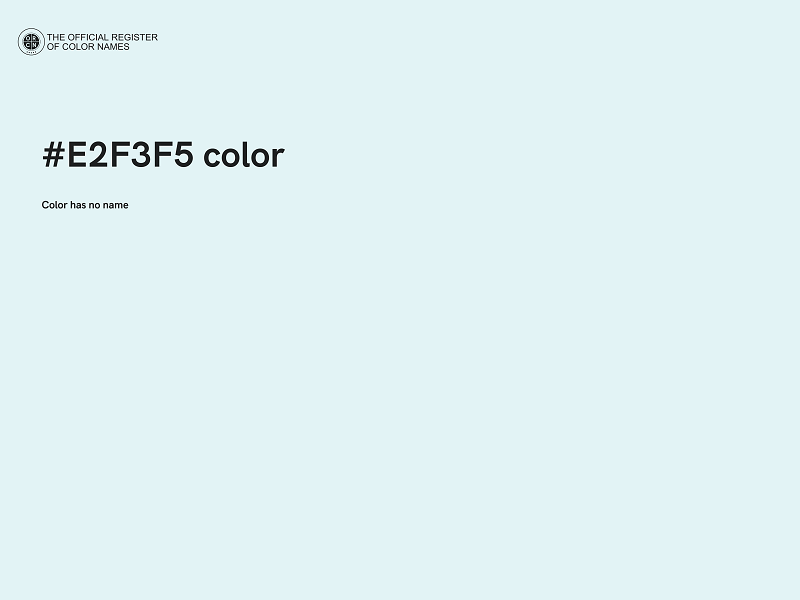 #E2F3F5 color image