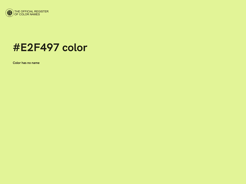 #E2F497 color image