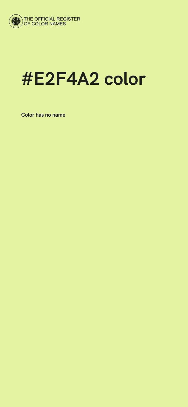 #E2F4A2 color image