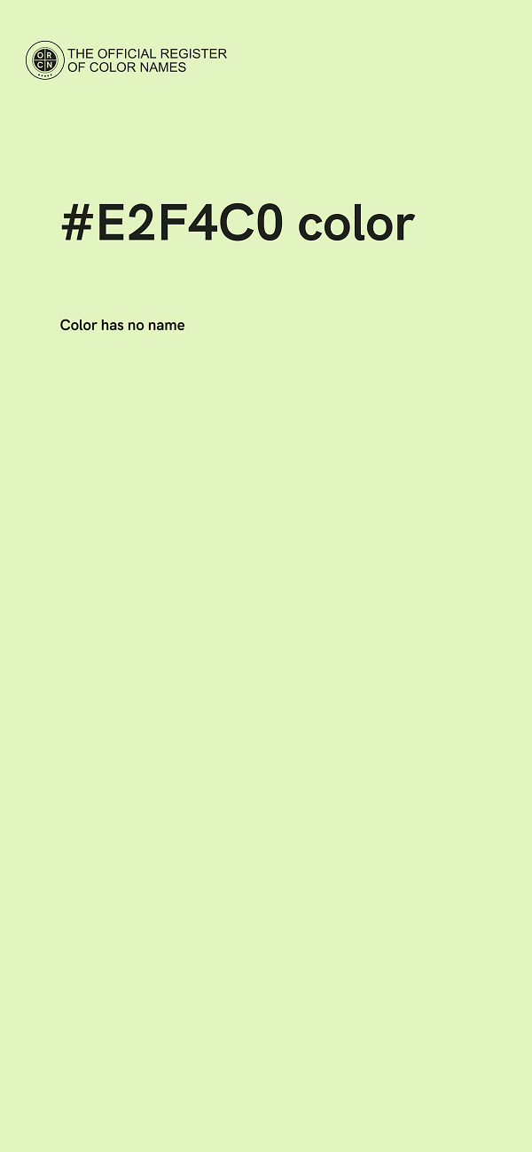 #E2F4C0 color image