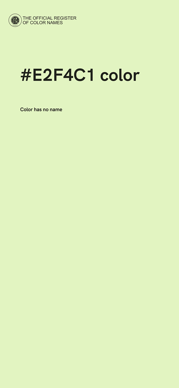 #E2F4C1 color image