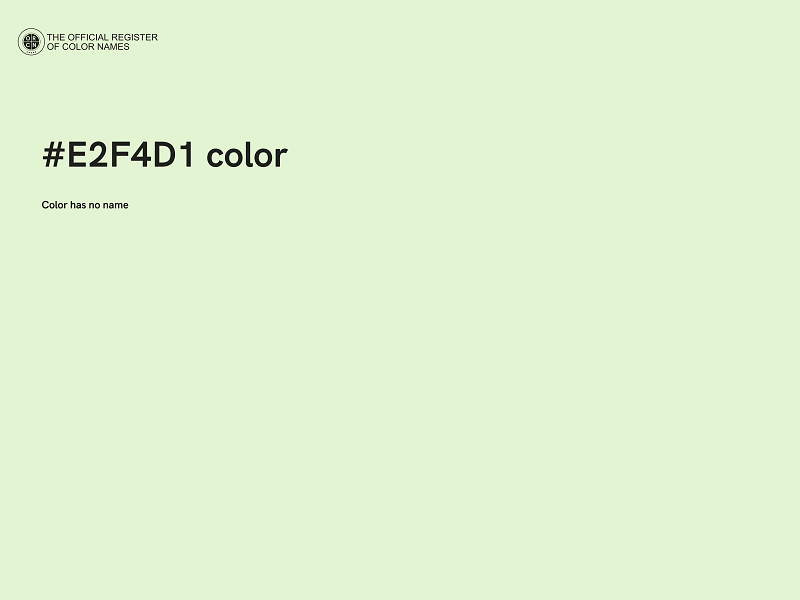 #E2F4D1 color image