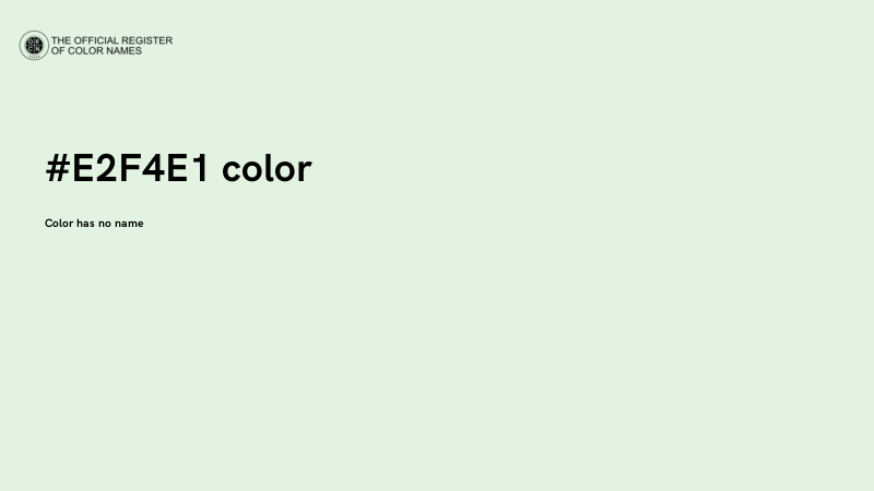 #E2F4E1 color image
