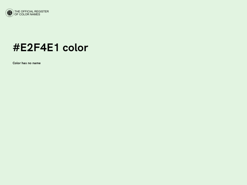 #E2F4E1 color image