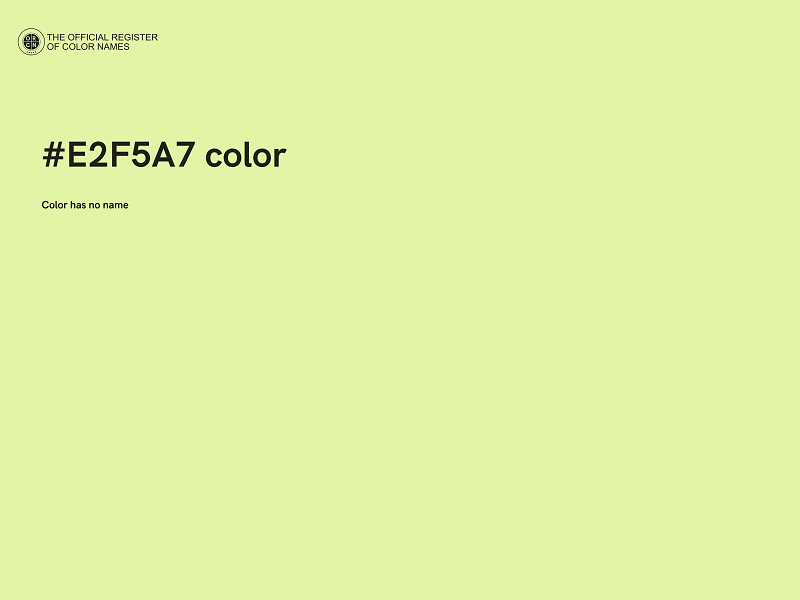 #E2F5A7 color image