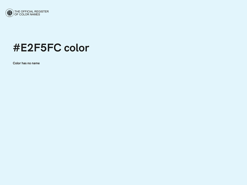 #E2F5FC color image