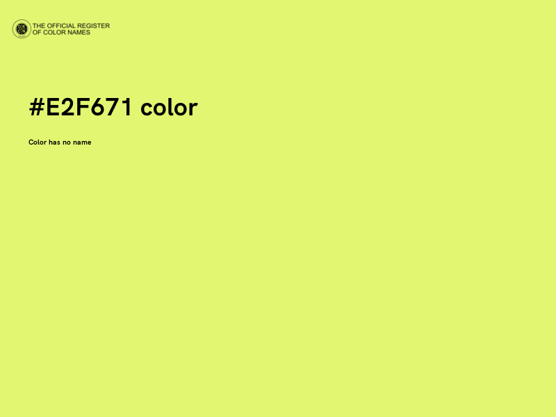 #E2F671 color image