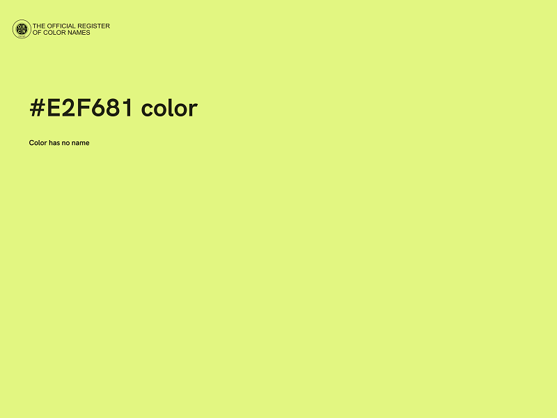 #E2F681 color image