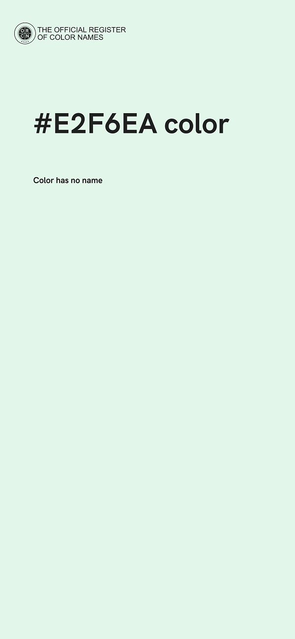 #E2F6EA color image