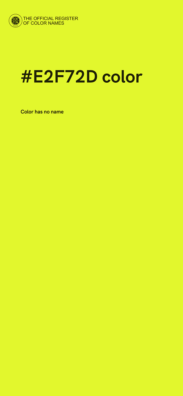 #E2F72D color image
