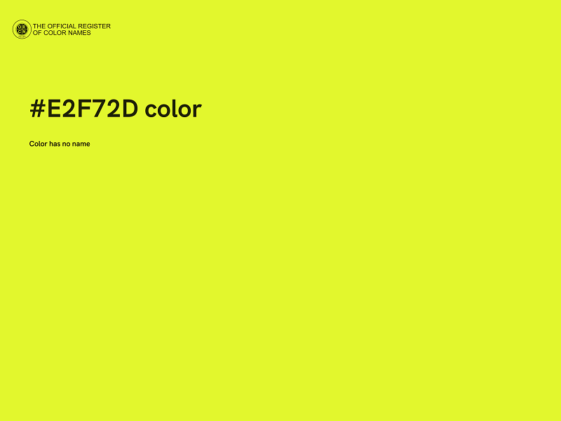 #E2F72D color image