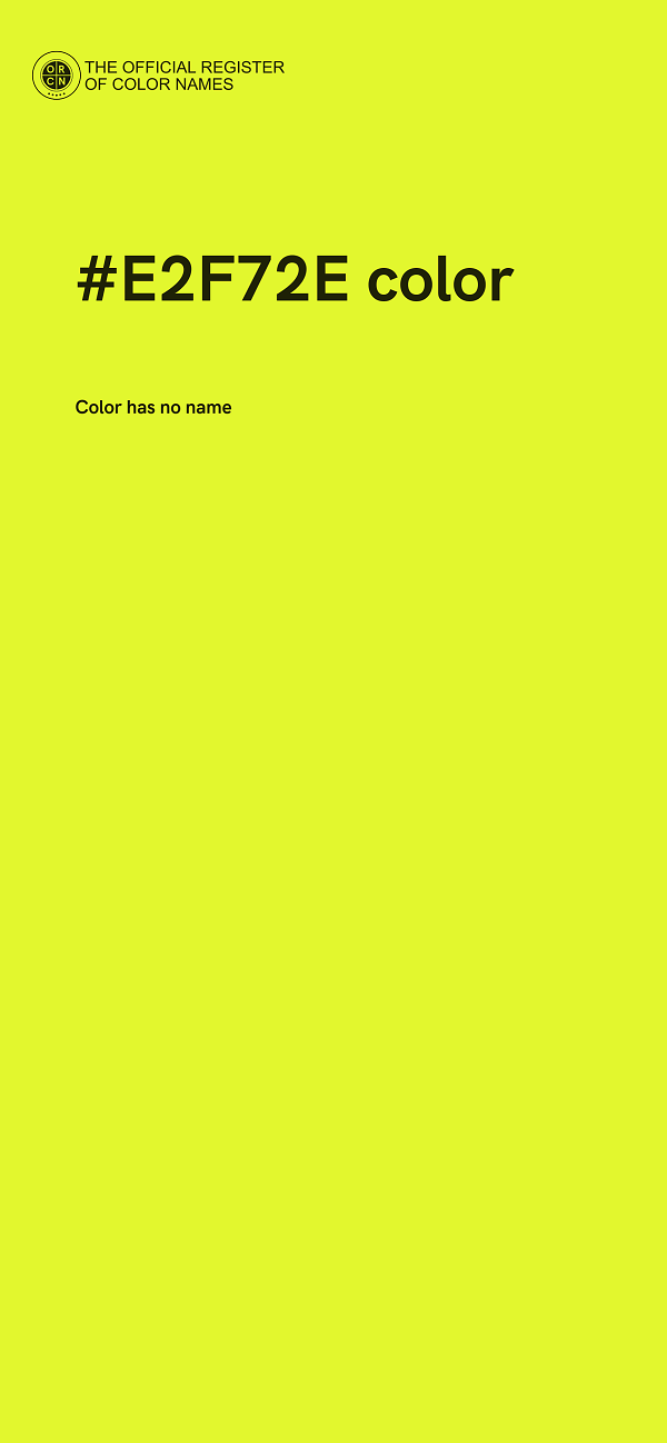 #E2F72E color image