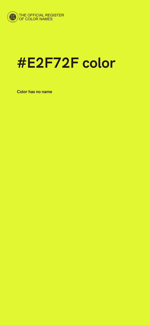 #E2F72F color image