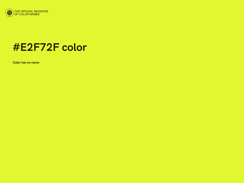 #E2F72F color image