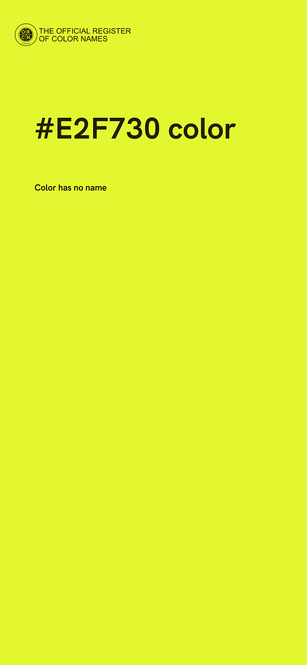 #E2F730 color image