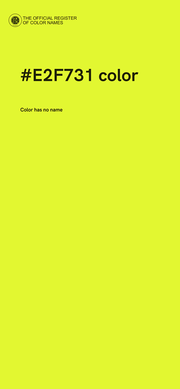 #E2F731 color image