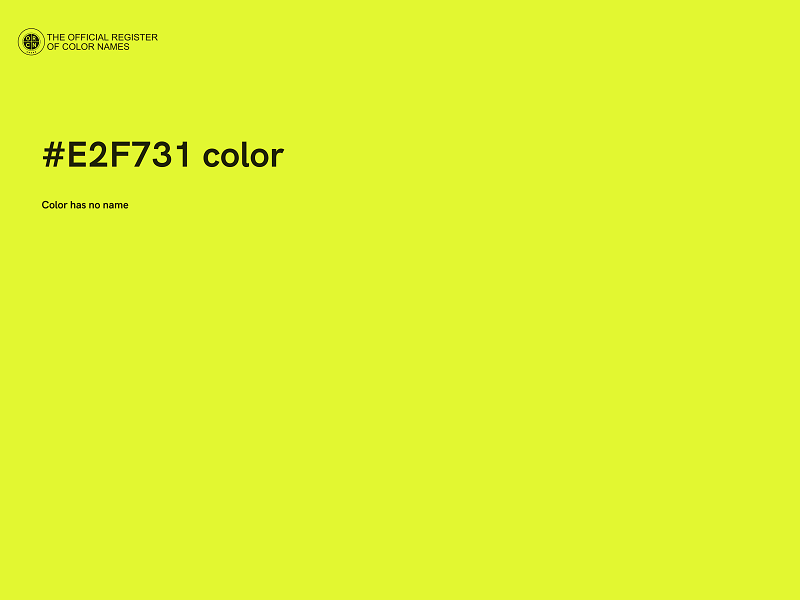#E2F731 color image