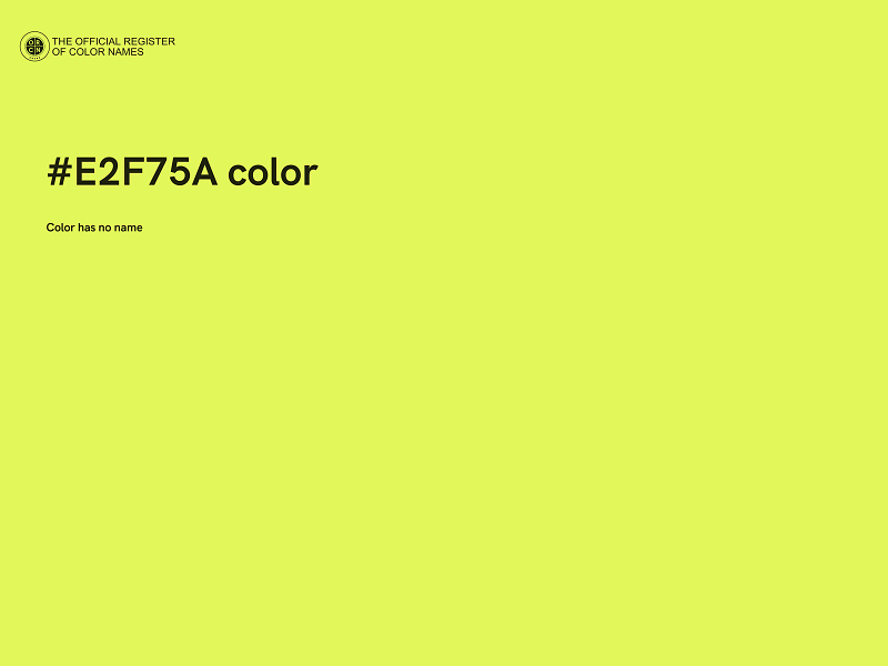 #E2F75A color image