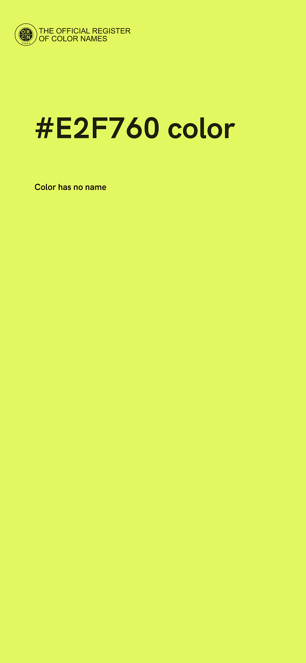 #E2F760 color image