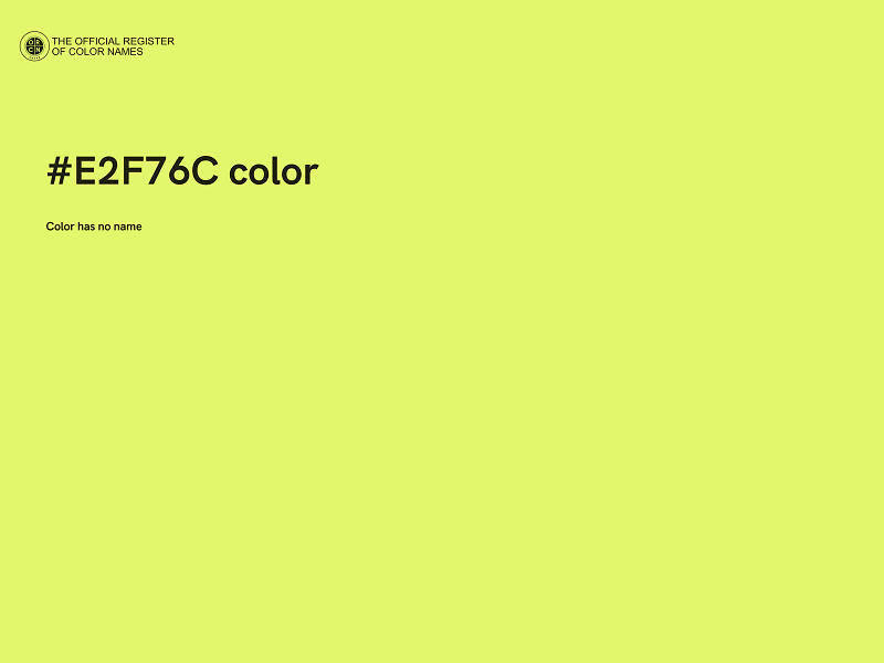 #E2F76C color image