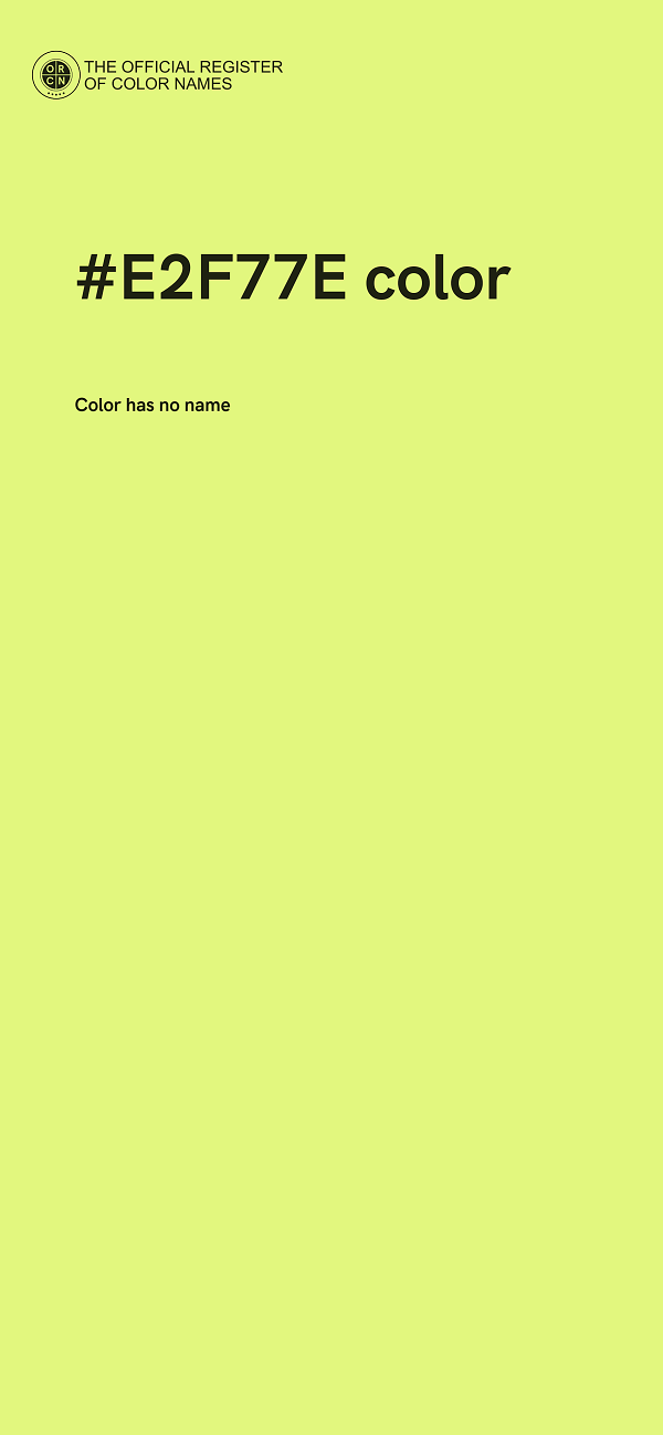 #E2F77E color image