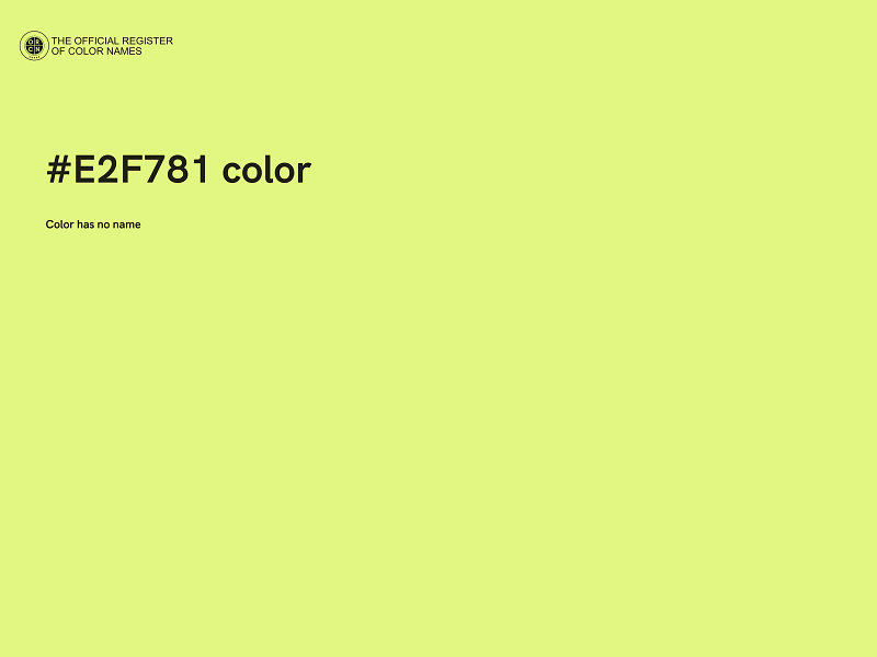 #E2F781 color image