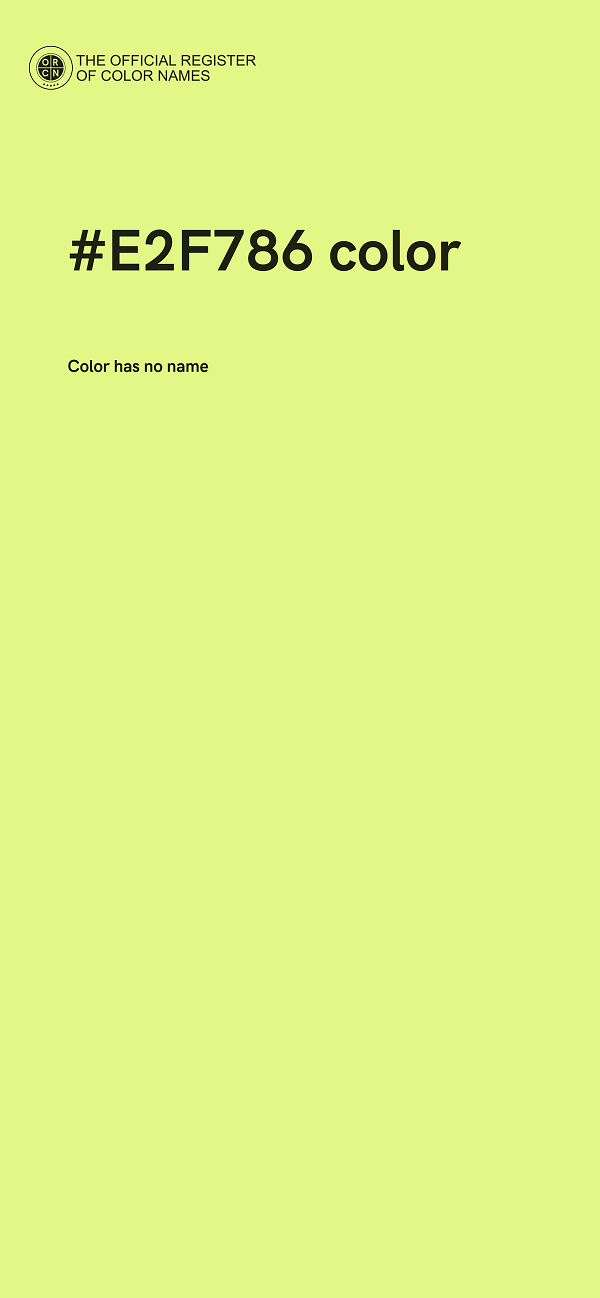 #E2F786 color image